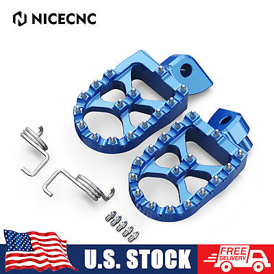 #ad NiceCNC Wide Foot Pegs Footrests For Yamaha YZ125 YZ250 1998 2023 YZ250F 01 2023 $26.59