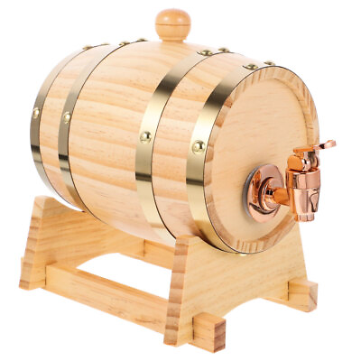 #ad Beer Barrel Vintage Barrels Pine White Wine Red Home Decoration Storage Wooden $39.55