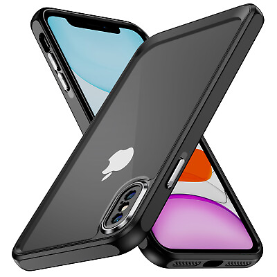 #ad Clear Phone Case For Apple iPhone X XR XS Max 10 Shockproof Protective Cover $8.97