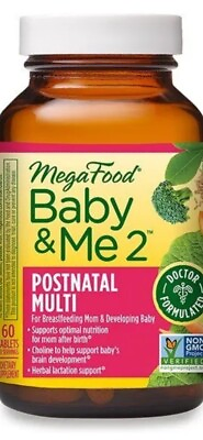 #ad MegaFood Baby amp; Me 2 Postnatal Multi 60 Tablet exp 12 24 $30.00