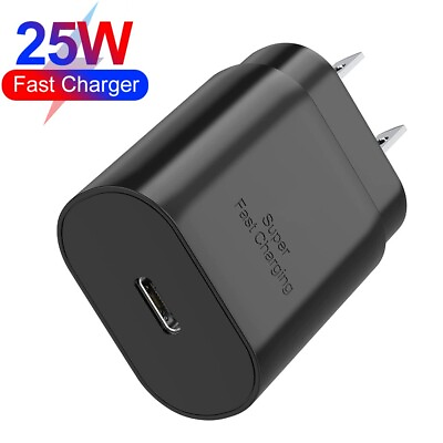 #ad PD 25W Type C USB C Super Fast Charging Wall Charger Adapter For iPhone Samsung $3.98