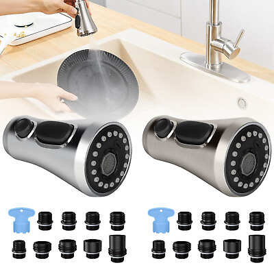 #ad Pull Down Spray Head Kitchen Faucet 3 Modes Kit for Moen AquaSource Delta Kohler $11.48