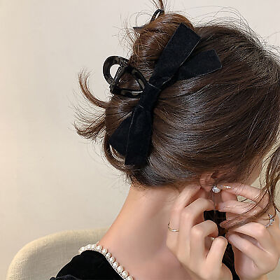 #ad Lady Hair Pin Bow knot Hair Decoration Exquisite Lady Hair Grip Smooth Edge $8.43