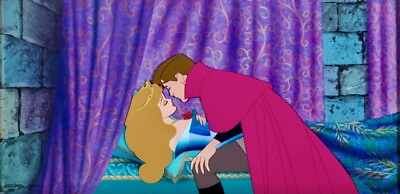 #ad #ad Disney Sleeping Beauty Cel True Love#x27;s Kiss Animation Art Edition Cell $5456.50