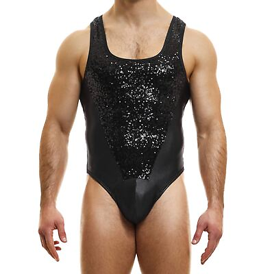 #ad Modus Vivendi Sequins String Body mens underwear one piece thong male all in one GBP 76.00