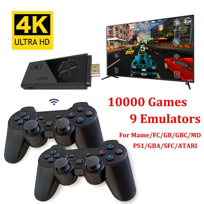 Wireless HDMI TV Game Stick Console Built in 10000 Games2x Wireless Gamepad US $34.59