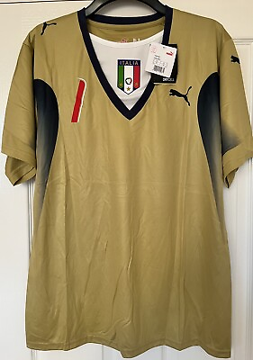 #ad Retro 2006 Italy Goalkeeper Shirt With Buffon 1 Size Large GBP 38.95