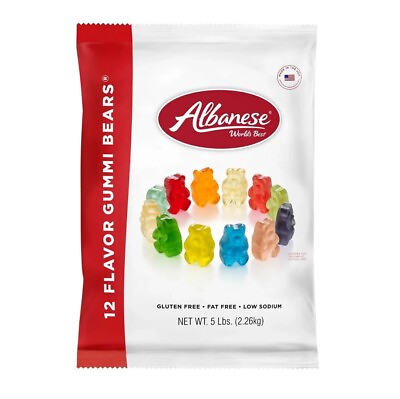 #ad Alabnese Gummy Bears 5 LB Bag Gummi Bears FREE SHIPPING $14.99