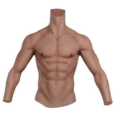 #ad Handmade Realistic Silicone Muscles Cosplay Costumes Fake Abs Belly Crossdresser $443.89