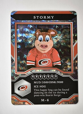 2021 22 MVP Mascot Gaming Cards Sparkle #M 6 Stormy Carolina Hurricanes $4.99
