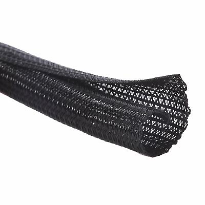 #ad Alex Tech 25ft 1 2 inch Cord Protector Wire Loom Tubing Cable Sleeve Split ... $14.99