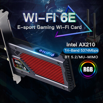 #ad Fenvi Wifi 6E AXE5400 PCIe WiFi Card Tri band Wireless Adapter Bluetooth 5.2 $40.47
