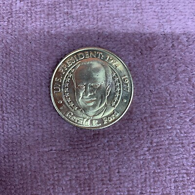 #ad US President Gerald R. Ford Sunoco Presidential Coin Series 2000 Token Medal $2.00