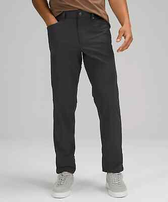 #ad LULULEMON Men#x27;s ABC Slim Fit 5 Pocket Obsidian Gray Pants Warpstreme 36 Long $49.99