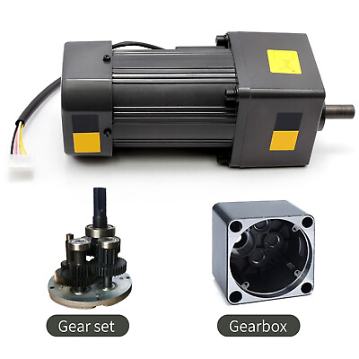 #ad 120W 40K 110V Adjustable Variable Gear Reducer Motor with Speed Controller $101.24