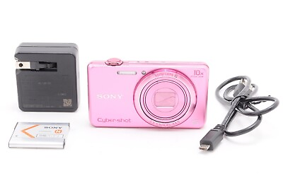 #ad READ EXC5 SONY Cyber shot DSC WX200 Digital Camera 18.2MP Pink From JAPAN $164.99