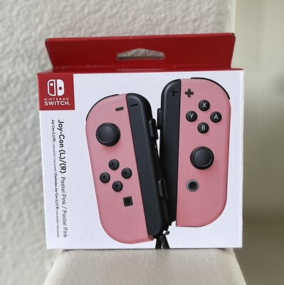 #ad Nintendo Switch Joy Con L R Pastel Pink Free Shipping $99.95