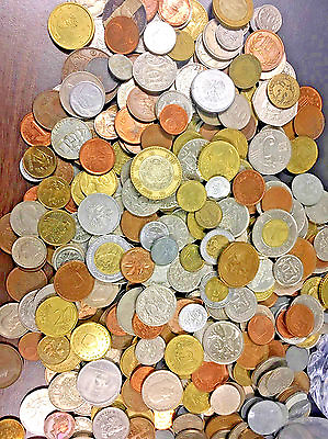 #ad Bulk Lot 25 FOREIGN WORLD COINS No Duplicates in each Lots. $5.55