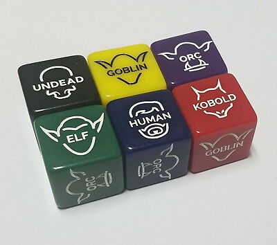 #ad Oversized Creature Dice Six Pack The 6 in 1 Minimalist Miniature for RPGs Damp;D $16.99
