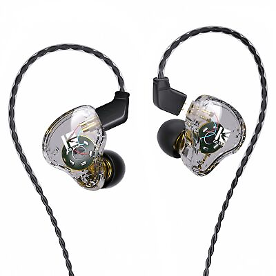 #ad KBEAR KS1 Wired Earbuds in Ear Monitor Headphone Deep Bass Earbuds High Reso... $22.92
