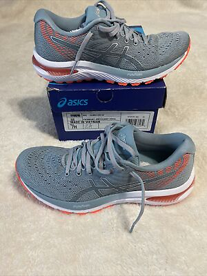 #ad Asics Womens Gel Cumulus 22 Running Shoes Gray 1012A740 Lace Up Low Top Mesh 7H $87.00
