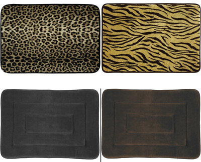 #ad Memory Foam BATH MAT 17x24 Cloud 9 Mohawk Home Leopard Zebra Brown Black Tan $16.99
