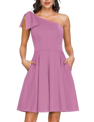 #ad #ad JASAMBAC One Shoulder Dresses for Women Wedding Guest Dresses Elegant Cocktail $7.99