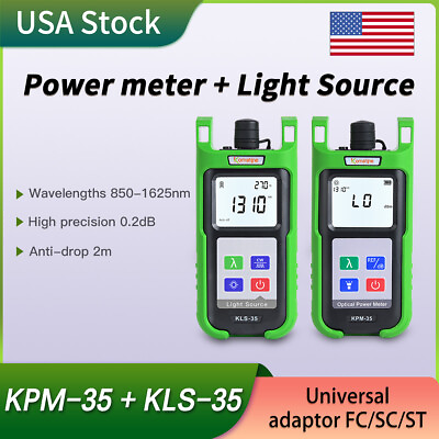 Fiber Optic Power Meter KPM 35 With 7 Wavelengths FTTH SM Light Source Tester $105.30