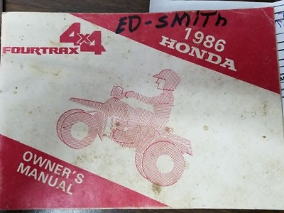 #ad Used Honda 1986 TRX350 4X4 FourTrax OMB1 $39.92