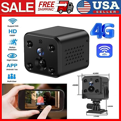 #ad 4G SIM Card battery Magnetic 1080P Mini IP CCTV Smart Home Security Cam Outdoor $41.41