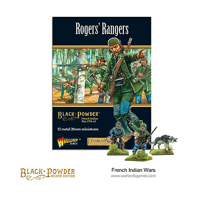 #ad Warlord Games Black Powder French Indian War 28mm Rogers#x27; Rangers SW $46.95