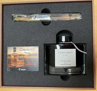 #ad Pilot Capless Fountain Pen whisky Visky F Bottle Ink iroshizuku yama guri $505.55