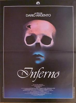 #ad INFERNO DARIO ARGENTO SKULL HORROR ORIGINAL FRENCH MOVIE POSTER $89.99