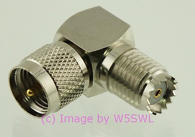 #ad Mini UHF Coax Connector Right Angle 90 Degree Elbow Adapter by W5SWL $5.16