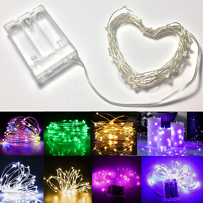 #ad Battery Operated LED Fairy String Lights DIY Party Wedding Valentines Day Decor $6.22