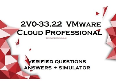 #ad 2V0 33.22 VMware Cloud Professional exam dumps QA simulator $4.75