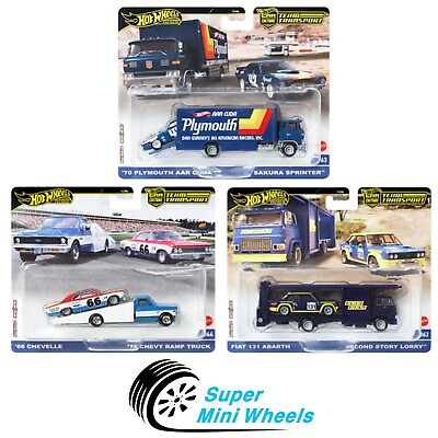 #ad Hot Wheels 2024 Car Culture Team Transport A Case Set of 3 Cars【In Stock】 $49.99