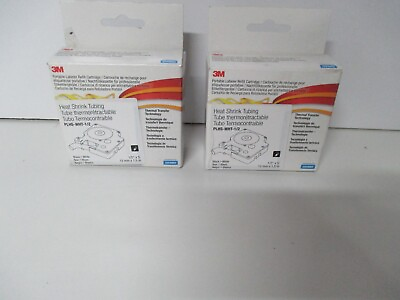 #ad 3M Portable labeler Refill cartridge Heat shrink Tubing x 2.PLHS WHT 1 2. AU $26.00
