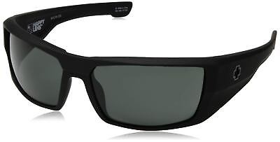#ad Spy Optics Dirk Sunglasses Soft Matte Black Happy Gray Green $67.49