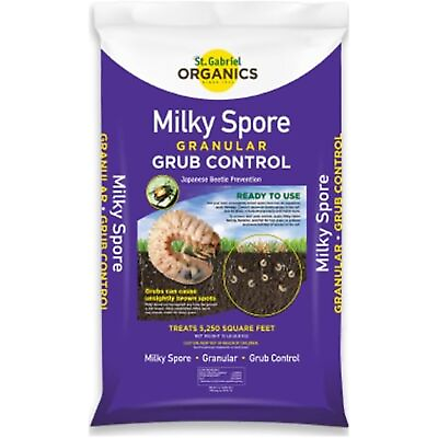 #ad St. Gabriel Organics Milky Spore Japanese Beetle Grub Killer Granules 15lb $47.95