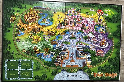 #ad Disney Magic Kingdom Theme Park Board Game REPLACEMENT BOARD ONLY $9.99