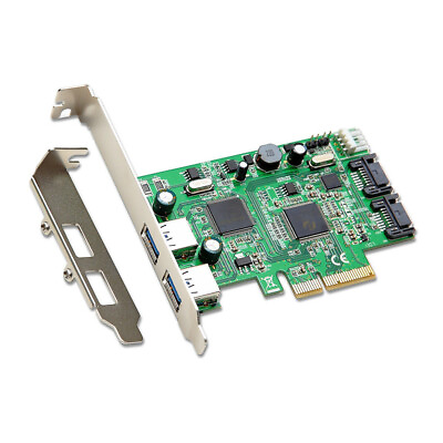 #ad #ad Combo USB 3.0 SATA III 6Gbps PCI Express PCIe 2.0 x4 Slot Controller Card $39.90