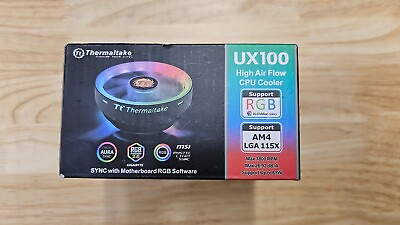 #ad Thermaltake UX100 5V Motherboard Sync High Airflow Hydraulic Bearing CPU Cooler $18.00