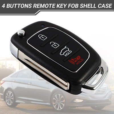 #ad Remote Key Fob Shell For Hyundai Santa fe Sonata Tucson Elantra Case 4 Button US $6.90