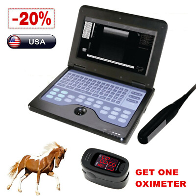 #ad Veterinary Ultrasound Scanner Portable Laptop Machine Rectal Probe Horse Cow VET $1349.00