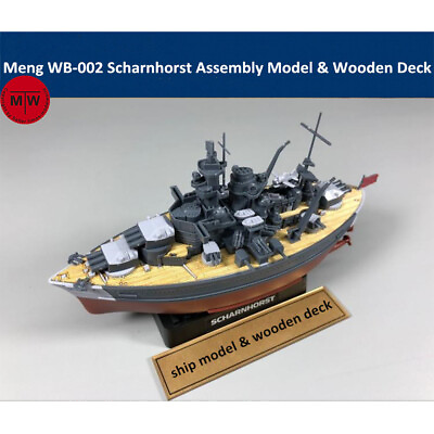 #ad Meng WB 002 Warship Builder Scharnhorst Q Edition Assembly Model amp; Wooden Deck $35.00