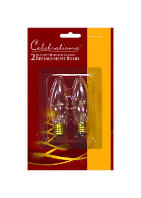 #ad Celebrations Incandescent White 2ct Replacement Christmas Light Bulb $8.85