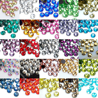 #ad 1440pcs DMC Iron On Hotfix Crystal Rhinestones Many Colors SS10 SS16 SS20 $6.99