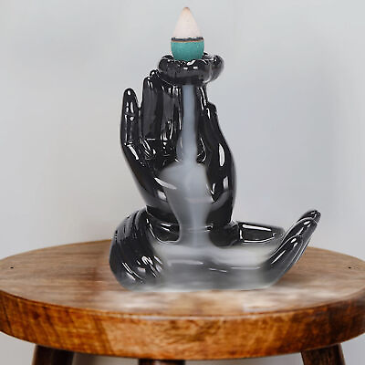#ad Ceramic Backflow Incense Burner Holder Dragon Waterfall amp; Incense Cones Gift $11.51