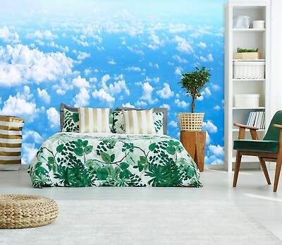#ad 3D Blue Sky Clouds 31813NA Wallpaper Wall Murals Removable Wallpaper Fay AU $316.99